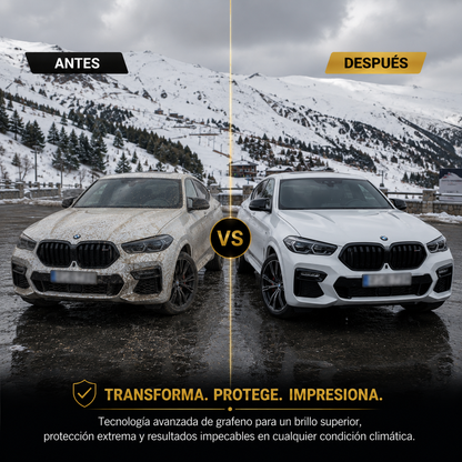 Cera de grafeno para coche – protección y brillo de larga duración.